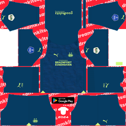 PSV Eindhoven Third kit 2023-2024 Dream League Soccer 2019 / FTS