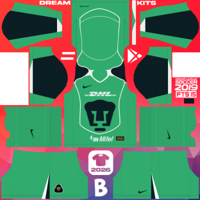 Kit Third Pumas 2025-2026 Dream League Soccer 2019 DLS / FTS
