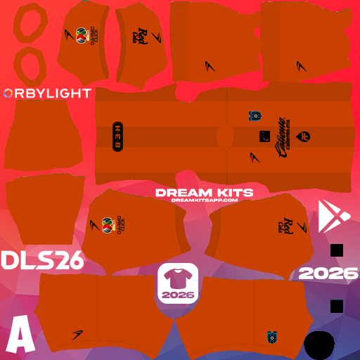 Kit / Uniforme Portero Tercero Querétaro FC 2025-2026 Dream League Soccer / DLS 2026 512x512 PNG