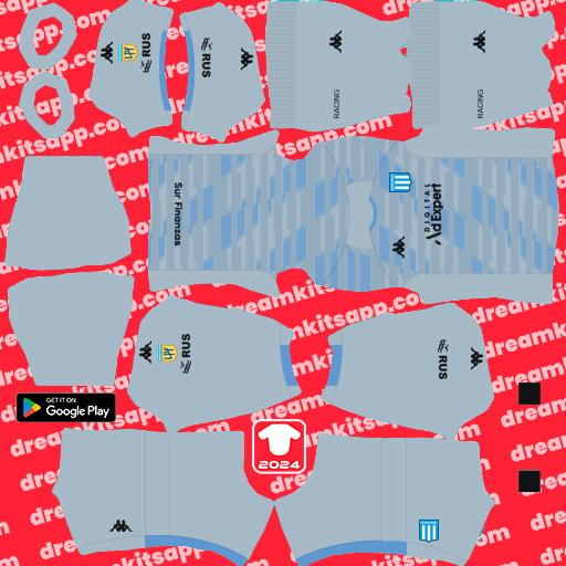 Kit / Uniforme POR Tercero Racing Club 2024 Dream League Soccer 2025