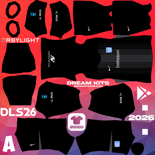 Kit / Uniforme Portero Tercero Racing Club 2026 Dream League Soccer / DLS 2026 512x512 PNG