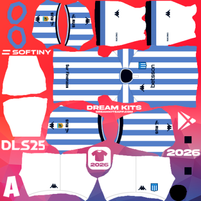 Kit Home Racing Club 2025 Dream League Soccer / DLS 2025