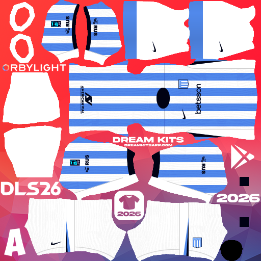 Kit / Uniforme Local Racing Club 2026 Dream League Soccer / DLS 2026 512x512 PNG