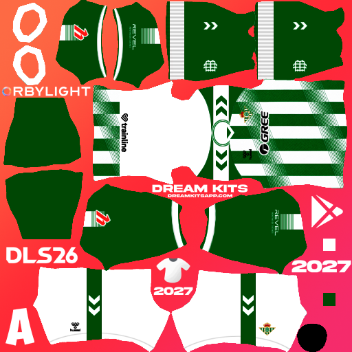 Kit / Équipement Domicile Real Betis FC 2026-2027 Dream League Soccer / DLS 2026 512x512 PNG