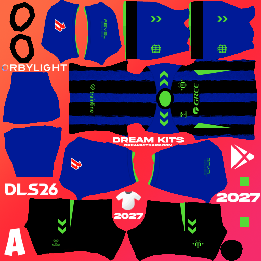 Kit / Équipement Troisième Real Betis FC 2026-2027 Dream League Soccer / DLS 2026 512x512 PNG