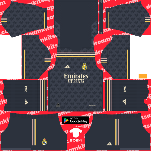 Real Madrid Away kit 2023-2024 Dream League Soccer 2019 / FTS