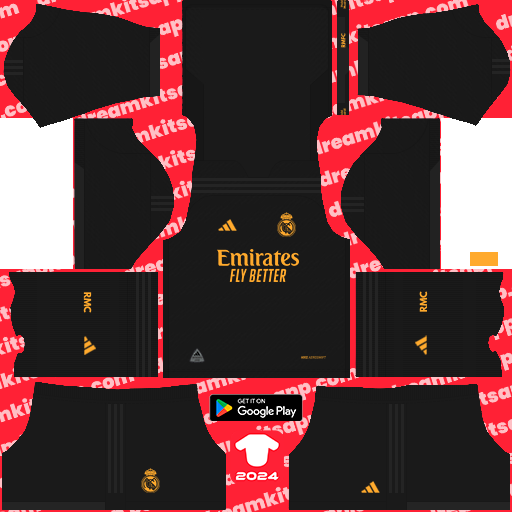 Real Madrid Third kit 2023-2024 Dream League Soccer 2019 / FTS