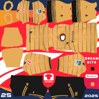 Kit Away Real Sociedad 2024-2025 Dream League Soccer 2025
