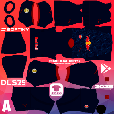 Kit Away Red Bull Bragantino 2025 Dream League Soccer / DLS 2025