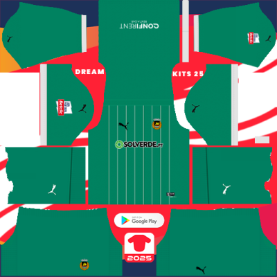 Kit / Uniforme Visitante Rio Ave 2024-2025 Dream League Soccer 2019 / FTS