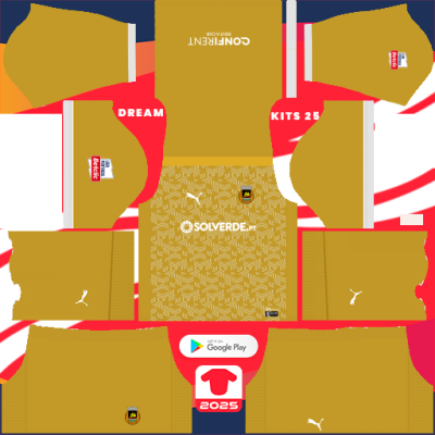 Kit / Uniforme POR Visitante Rio Ave 2024-2025 Dream League Soccer 2019 / FTS