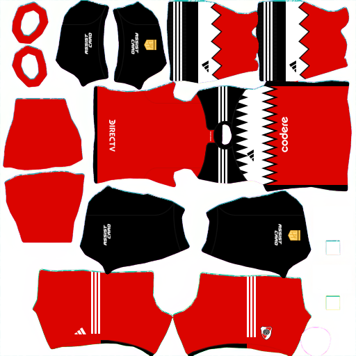 Kit / Uniforme Visitante River Plate 2023 Dream League Soccer 2024