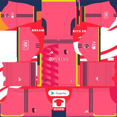 Saint Louis City SC Home kit 2024-2025 Dream League Soccer 2019 / FTS