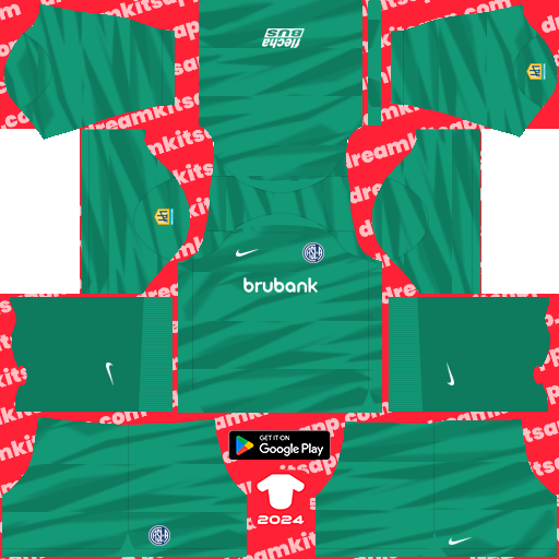 San Lorenzo GK Home kit 2024 Dream League Soccer 2019 / FTS