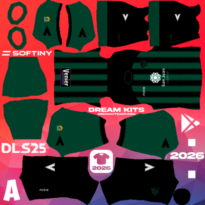 Kit Home San Martín 2025 Dream League Soccer / DLS 2025