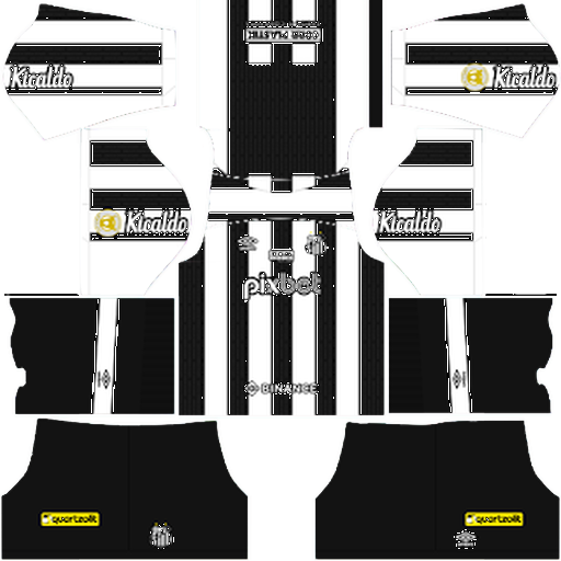 Santos Away kit 2021 Dream League Soccer 2019 / FTS