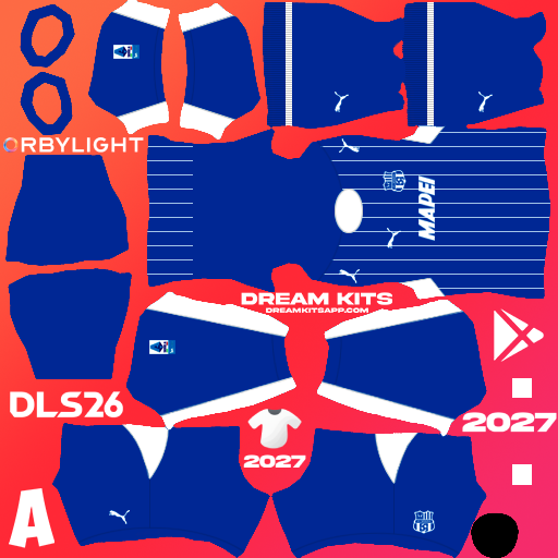 Kit Away Sassuolo 2026-2027 Dream League Soccer / DLS 2026 512x512 PNG