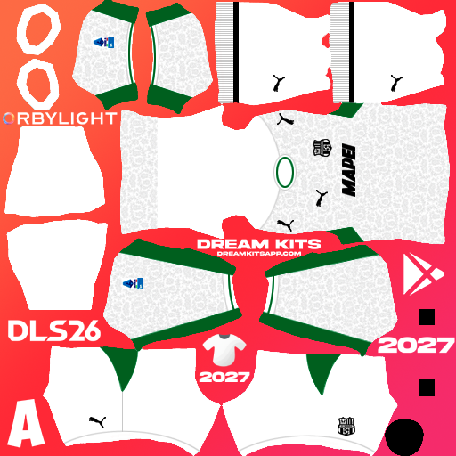 Kit Third Sassuolo 2026-2027 Dream League Soccer / DLS 2026 512x512 PNG