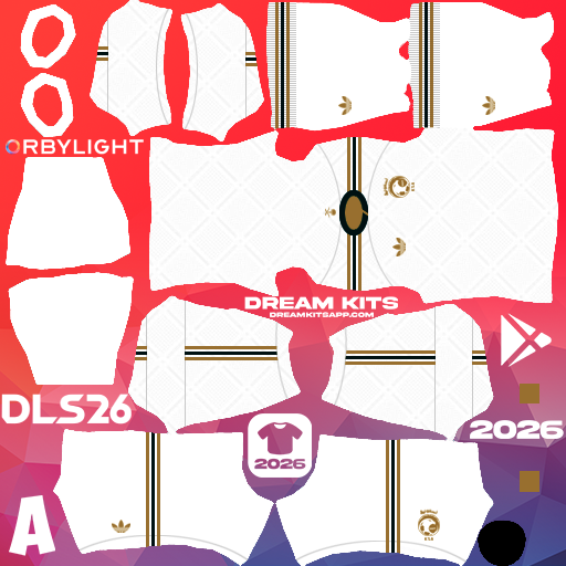Kit Away Saudi Arabia 2026 Dream League Soccer / DLS 2026 512x512 PNG