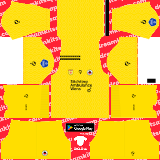 Kit / Uniforme POR Visitante SBV Excelsior 2023-2024 Dream League Soccer 2019 / FTS