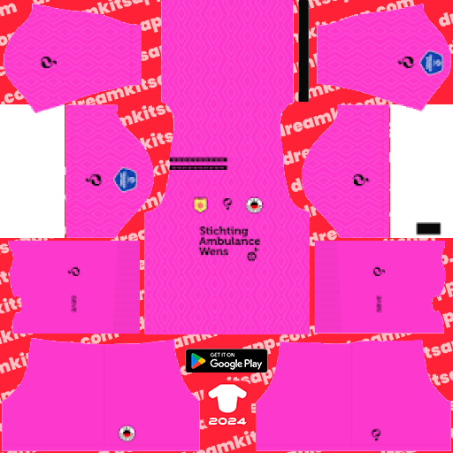 Kit / Uniforme POR Tercero SBV Excelsior 2023-2024 Dream League Soccer 2019 / FTS