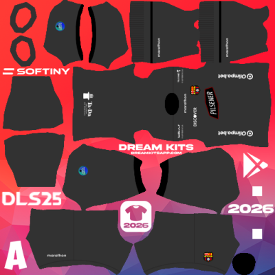 Kit GK Away SC Barcelona 2025 Dream League Soccer / DLS 2025