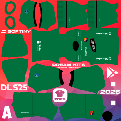 Kit GK Third SC Barcelona 2025 Dream League Soccer / DLS 2025