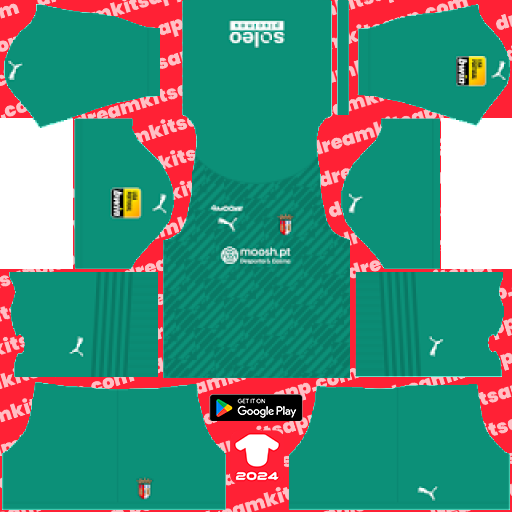 SC Braga GK Third kit 2023-2024 Dream League Soccer 2019 / FTS