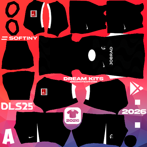 Kit Away SC Freiburg 2025-2026 Dream League Soccer / DLS 2025 512x512 PNG