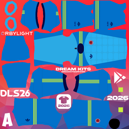 Kit / Équipement Gardien de but Extérieur Scotland 2026 Dream League Soccer / DLS 2026 512x512 PNG