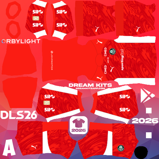 Kit / Uniforme Portero Local SE Palmeiras 2026 Dream League Soccer / DLS 2026 512x512 PNG