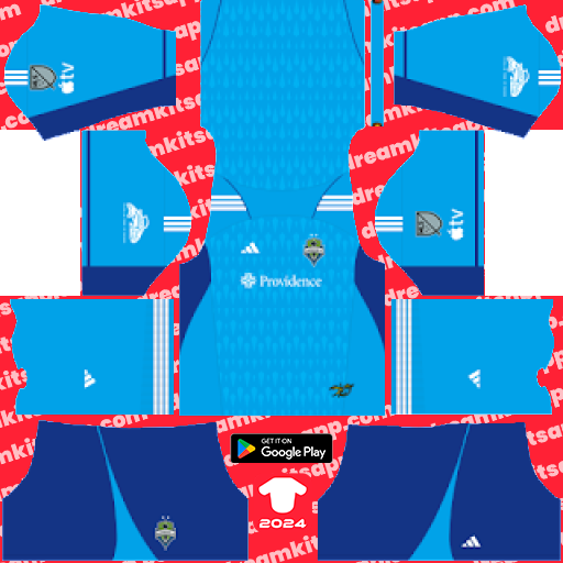 Seattle Sounders GK Home kit 2023 Dream League Soccer 2019 / FTS