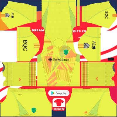 Seattle Sounders GK Home kit 2024-2025 Dream League Soccer 2019 / FTS