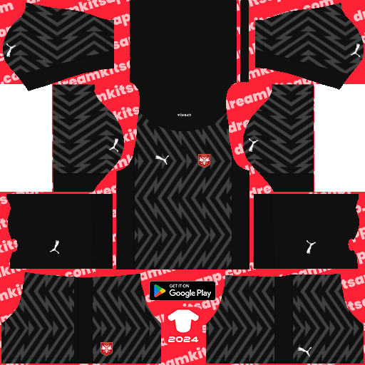 Kit / Uniforme POR Local Serbia 2024 Dream League Soccer 2019 / FTS