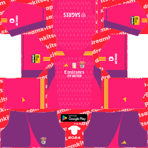 SL Benfica GK Third kit 2023-2024 Dream League Soccer 2019 / FTS