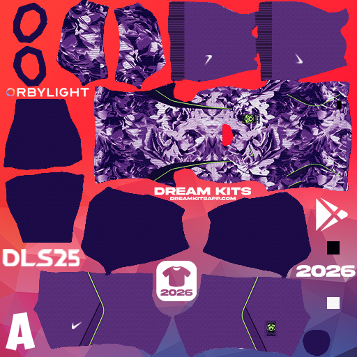 Kit Away South Korea 2026 Dream League Soccer / DLS 2026 512x512 PNG