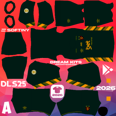 Kit GK Home Sport Recife 2025 Dream League Soccer / DLS 2025