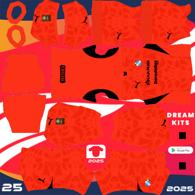 Kit / Equipamento GOL Terceiro Sporting Cristal 2025 Dream League Soccer / DLS 2025