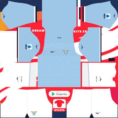 SS Lazio Home kit 2024-2025 Dream League Soccer 2019 / FTS