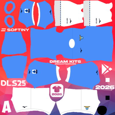 Kit / Uniforme Local SS Lazio 2025-2026 Dream League Soccer / DLS 2025