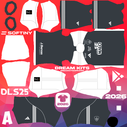 Kit Third Stade Brestois 29 2025-2026 Dream League Soccer / DLS 2025 512x512 PNG