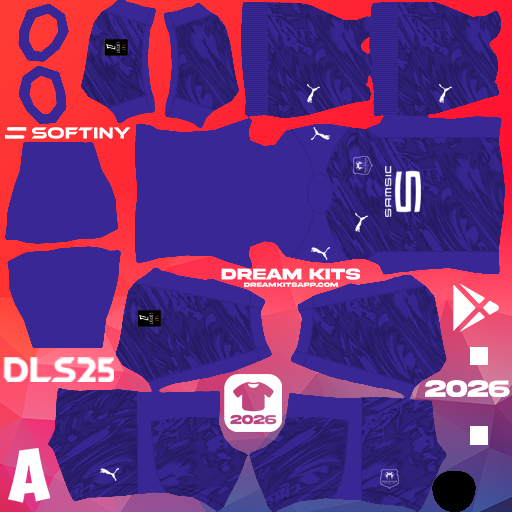 Kit GK Away Stade Rennais 2025-2026 Dream League Soccer / DLS 2025 512x512 PNG