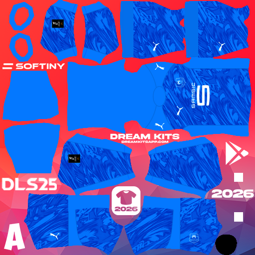 Kit GK Home Stade Rennais 2025-2026 Dream League Soccer / DLS 2025 512x512 PNG