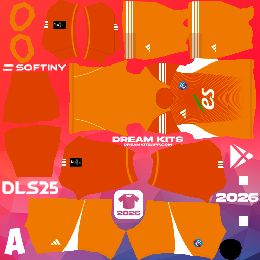 Kit GK Home Strasbourg 2025-2026 Dream League Soccer / DLS 2025 512x512 PNG