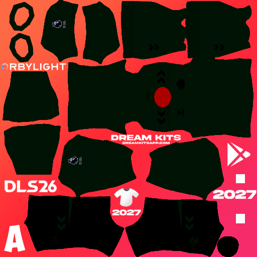 Kit / Équipement Gardien de but Domicile Sunderland AFC 2026-2027 Dream League Soccer / DLS 2026 512x512 PNG