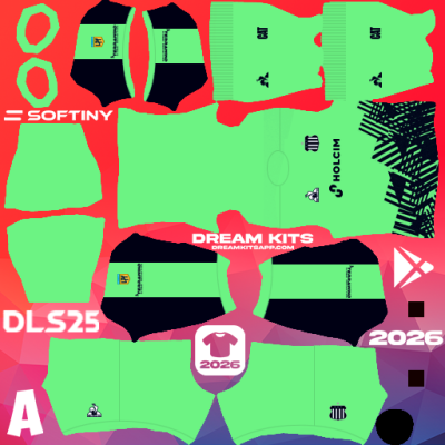Kit GK Away Talleres de Córdoba 2025 Dream League Soccer / DLS 2025