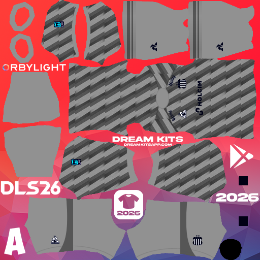 Kit / Equipamento Goleiro Titular Talleres de Córdoba 2026 Dream League Soccer / DLS 2026 512x512 PNG