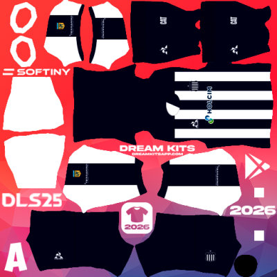 Kit Home Talleres de Córdoba 2025 Dream League Soccer / DLS 2025