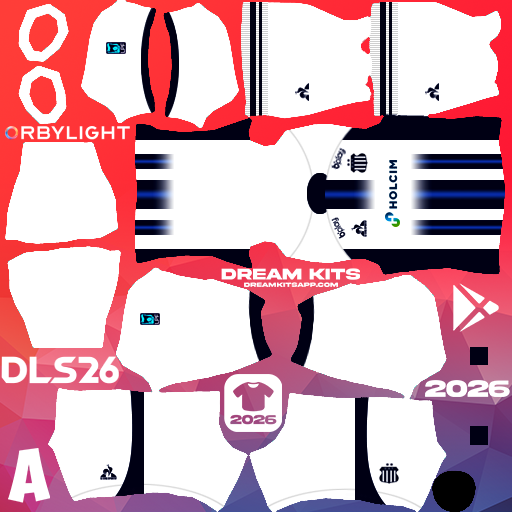 Kit / Equipamento Titular Talleres de Córdoba 2026 Dream League Soccer / DLS 2026 512x512 PNG