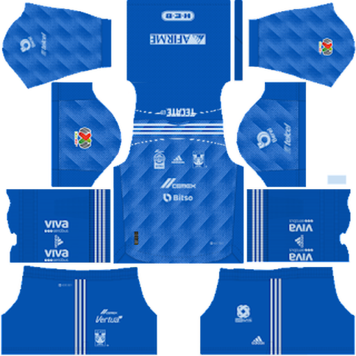 Tigres Away kit 2022-2023 Dream League Soccer 2019 / FTS